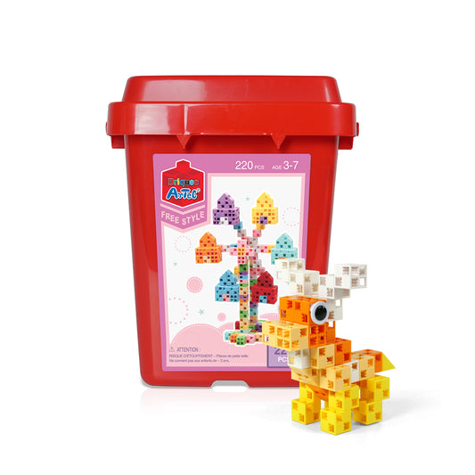 Seau de 220 pièces (couleurs pastel)